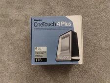 Maxtor OneTouch 4 Plus - 1TB External Hard Drive with Power Adapter