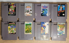NES Game Lot TMNT Jackal Guerrilla War Top Gun Bayou Billy Nintendo Bundle