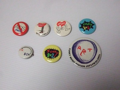 FM802 Radio Funky Art Mix Badge