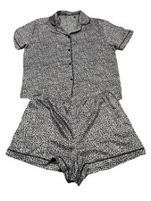 BCBG Maxazria Pajama Short Sleeve  Shorts Set Animal Print Size XL