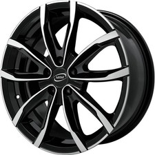 Alufelgen MIM EVO001 17" 7J 5x100 ET 40 60.1 BLACK POLISHED