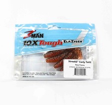 Zman Soft Bait StreakZ Curly TailZ 4" 5/Pack New Penny (9559)