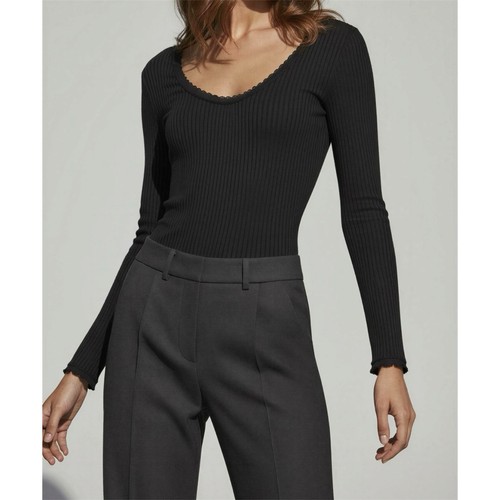 NWT ROUJE PARIS Gio Shirt, Black, FR40/US8