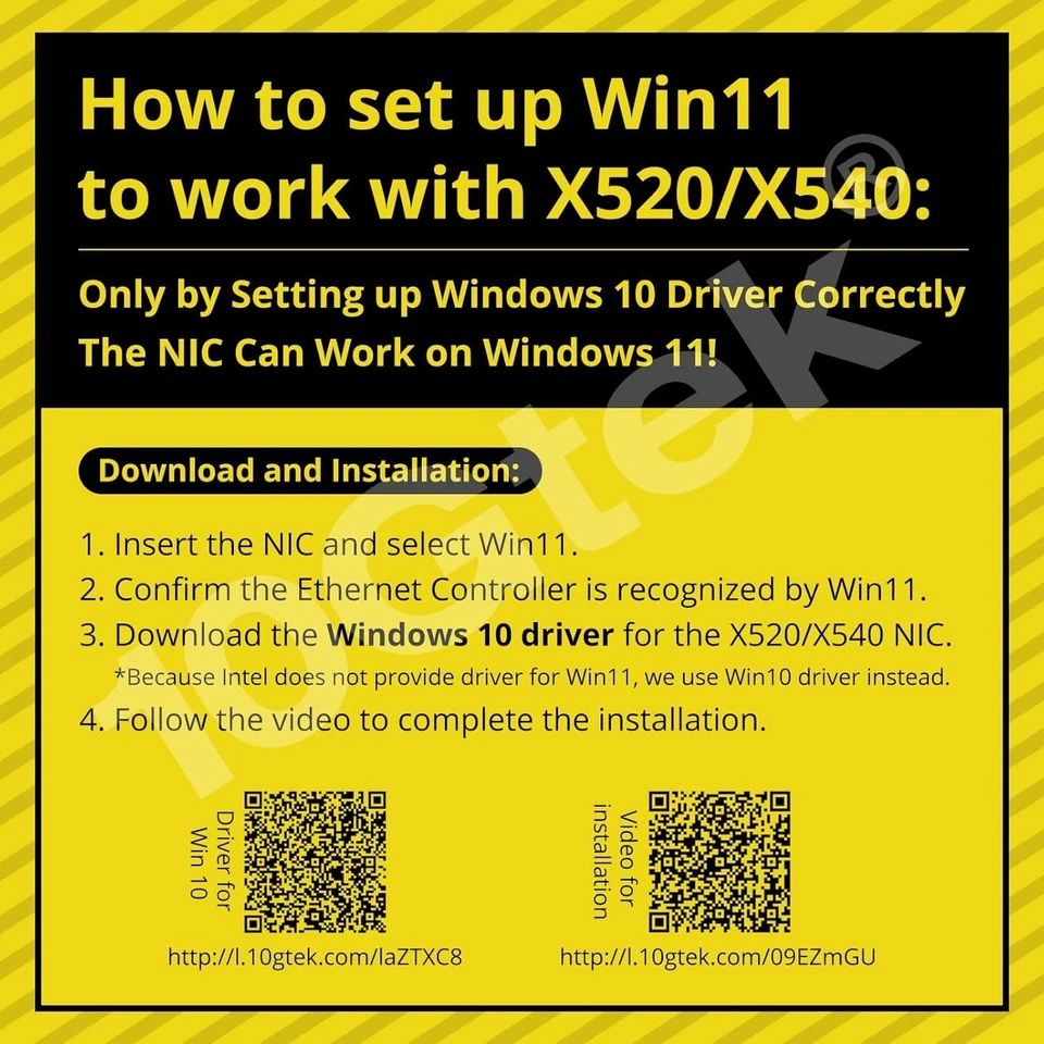 10Gb PCI-E NIC Card - Intel 82599EN Controller & Easy Low-Profile Installation - Image 4 of 4