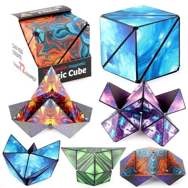3D Magic Cube Shashibo Shape Shifting Box Anti Stress Hand Flip Puzzle Toy Gift - Bild 3 von 4