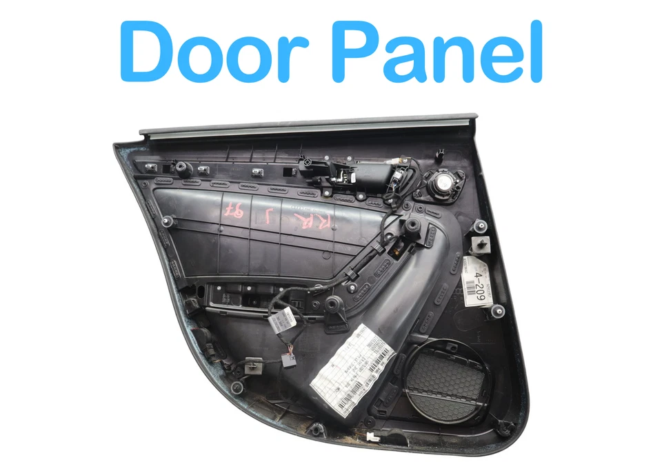 09-16 Audi A4 A4 Quattro S4 Rear Right Passenger Side Interior Door Panel OEM - Image 3 of 4