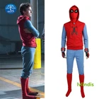Spider-Man：Homecoming Homemade Suit Peter Parker Cosplay Costume Mask Halloween