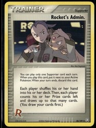 Rocket's Admin. 86/109 EX Team Rocket Returns Uncommon Trainer