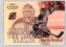 2000-01 Topps Gold Label Behind the Mask Martin Brodeur #BTM4 HOF 1fc8