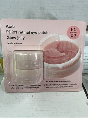 Abib PDRN Retinal Eye Patch Glow Jelly 30 Pairs, 60-count X2 Korean （open）