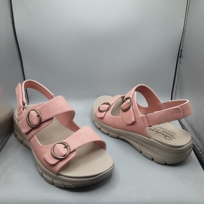 Skechers Easy Going Certified Charm Sandals Women's 9W Coral Slingback A133