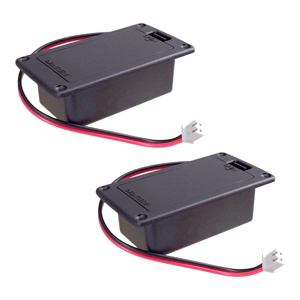 2Pcs 9V Pickup Battery Holder Box Compartment Cover Box Case For Acoustic Guitar
