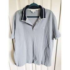 Lacoste Slim Fit 3XL Polo Shirt Gray Short Sleeve Preppy Croc Logo SS