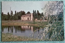 Stark Historic Cabin Missouri Stark Bro's Nurseries Vintage Postcard A-4