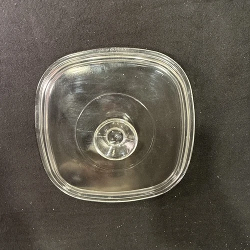 8.5” Pyrex A-9-C Clear CorningWare Square Glass Replacement Lid Preowned