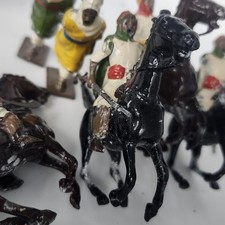 Britains Lead Soldiers Parts Lot 6 Damaged Repair Arab Cavalry
