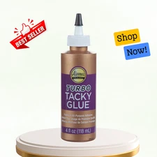 Turbo Tacky Glue | Strong Craft Adhesive | 4 fl oz