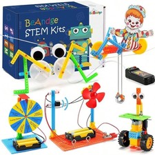 Kids STEM Robot Building Kit DIY Science Engineering Toy Age 8-12