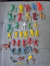 Vintage Tim Mee Toys  Indians & Cowboys Lot