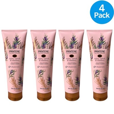 Pantene Nutrient Blends Renew Refresh Rebalance Rosemary Conditioner 8 oz 4 Pack