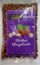 Fresh DeSeba Shelled Hazelnuts, 1 lb bag. Total Made in USA