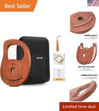 Lyre Harp, 16 Metal Strings, Mahogany Body and Copper Saddle DLH-003 Lyre Har...