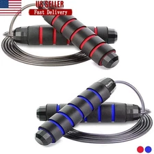 Adjustable Jump Rope Cardio Fitness Durable PVC Coated Exercise Equipment New