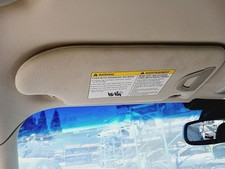 11-13 INFINITI M37/M56 14-19 Q70 Driver Sun Visor OEM 964011PN2A
