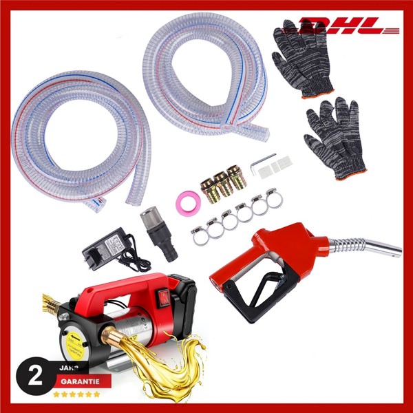 21V Tragbare Akku-Kraftstoffpumpe 45L/Min ÖLwechsel ÖLabsaugpumpe NEU-image