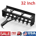 32" Spike Lawn Aerator Tool Tow Behind Roll Tractor Soil Penetrator Lawn Aerator