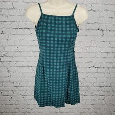 Urban Outfitters Green Strappy Back Lightweight Stretch Mini Dress Size Small S