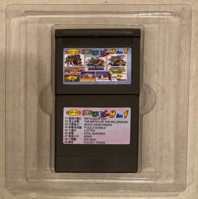 1999 NEO GEO POCKET COLOR NGP SUPER 9 IN 1 GAME CARTRIDGE NGP-001 METAL SLUG JPN