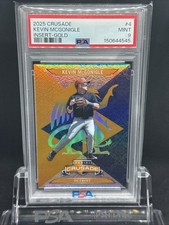2025 Panini Crusade Kevin McGonigle Blue Gold Refractor /10 PSA 9 Mint POP 1