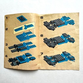 LEGO 6895 Spy-Trak I - ONLY Instructions Manual - Vintage Classic Space Police I