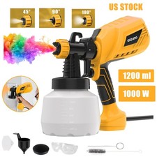 1000W Electric Spray Gun 1200ML Airless HVLP Paint Sprayer Handheld DIY Home