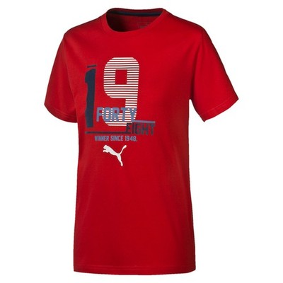 PUMA Kinder T-Shirt Style Athletic Tee, B, puma red Gr. 164