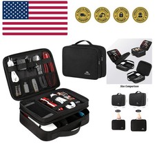 Electronics Organizer Travel Case, Water Resistant Cable Organizer Bag for Tr...