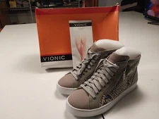 NEW Vionic Orthaheel High Top Womens Shoes Snakeskin Size 8