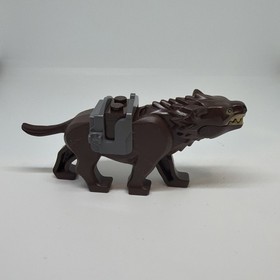 LEGO Warg Dark Brown Hobbit 79012 Attack of the Wargs Wolf w/Saddle 2013
