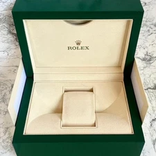 ROLEX Genuine Watch Storage Case Box M Size Green Empty Original Excellent