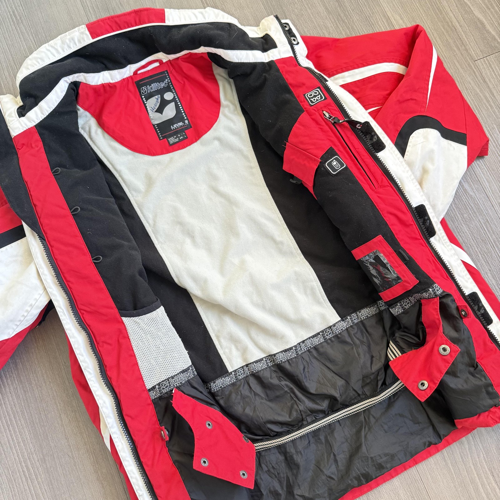 Killtec Level 3 Techline Jacket Mens Large Red Wh… - image 8