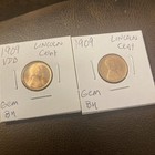 2 1909 Gem Bu Lincoln Cents