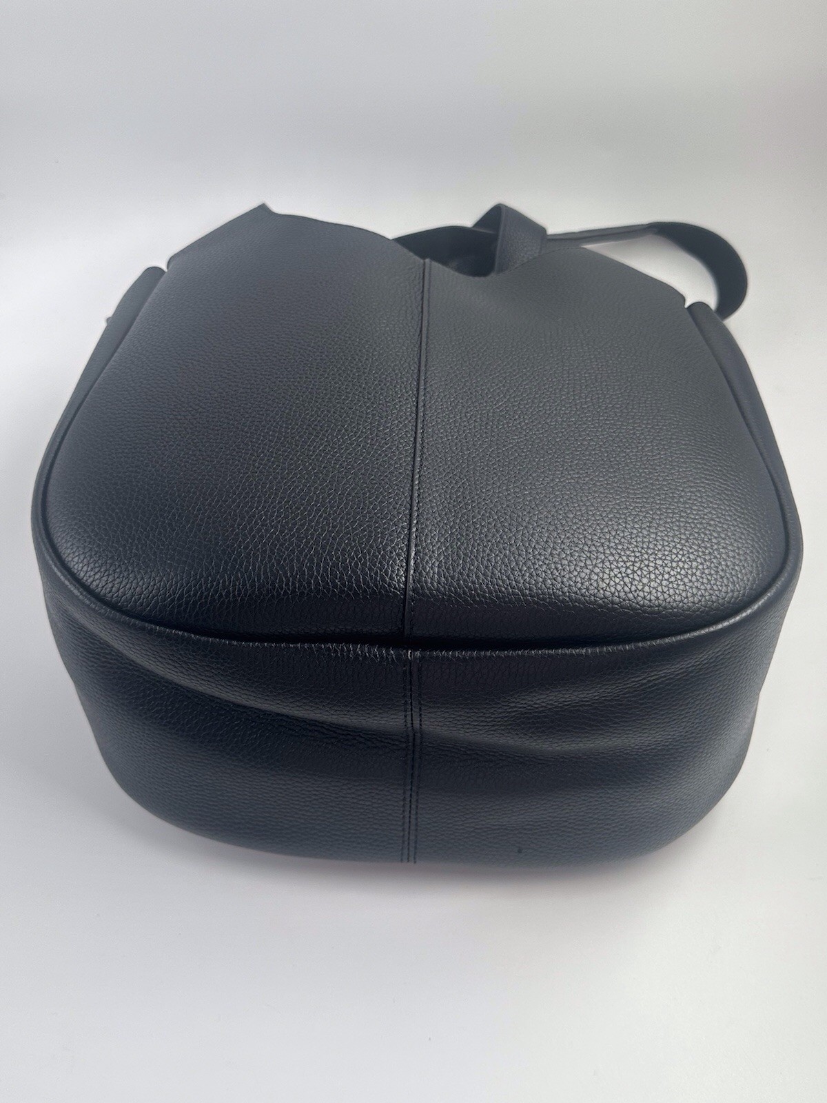 Oroton Emilia Medium Black Genuine Pebble Leather Tote RRP $529 image 8