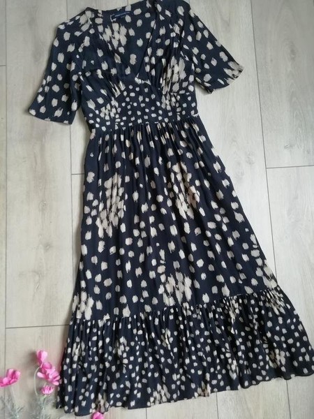 Women French Connection Dress Black Viscose 38 / M #7RLD