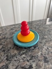 Rogers Glass Works 2000 Kevin Rogers Stacked Sphere Paperweight (?) Red Yellow