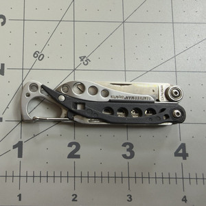 Leatherman Style CS Multi-Tool Stainless Steel Scissors Knife Carabiner Keychain