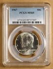 1967 P Kennedy Silver Half Dollar PCGS MS65