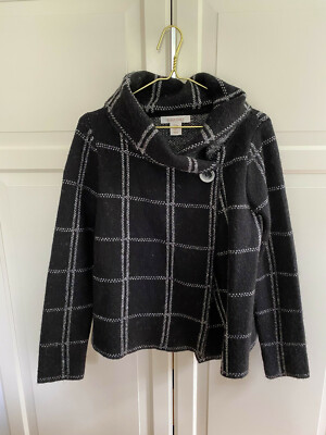 Strickjacke retro Schwarz Ellen Tracy gr. M