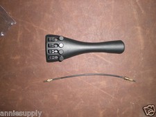 18 PCs 3/4 Aluminum Violin Tail Piece with 18 PCs Nylon Violin Tail guts