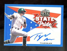 2021 Leaf Metal Draft State Pride Blue Rainbow /35 Tyler Black #SP-TB1 Auto